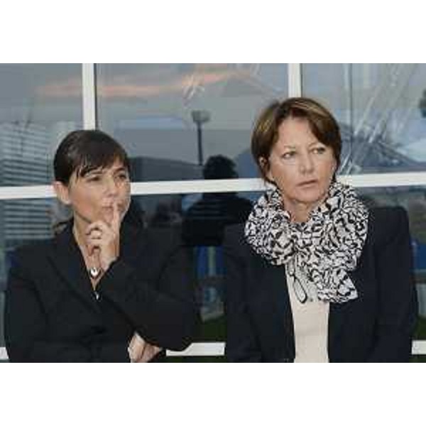 Debora Serracchiani (Presidente Friuli Venezia Giulia) e Cristiana Compagno (Presidente Friuli Innovazione) all'inaugurazione di nuovi edifici nel Parco scientifico e tecnologico Luigi Danieli. (Udine 24/09/13)