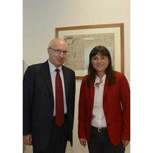 Antonio Saitta (Presidente UPI-Unione Province d'Italia e presidente Provincia Torino) e Debora Serracchiani (Presidente Friuli Venezia Giulia). (Udine 27/09/13)
