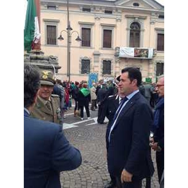 Franco Iacop (Presidente Consiglio regionale) all'apertura del Raduno nazionale dei Forestali. (Cividale del Friuli 28/09/13)
