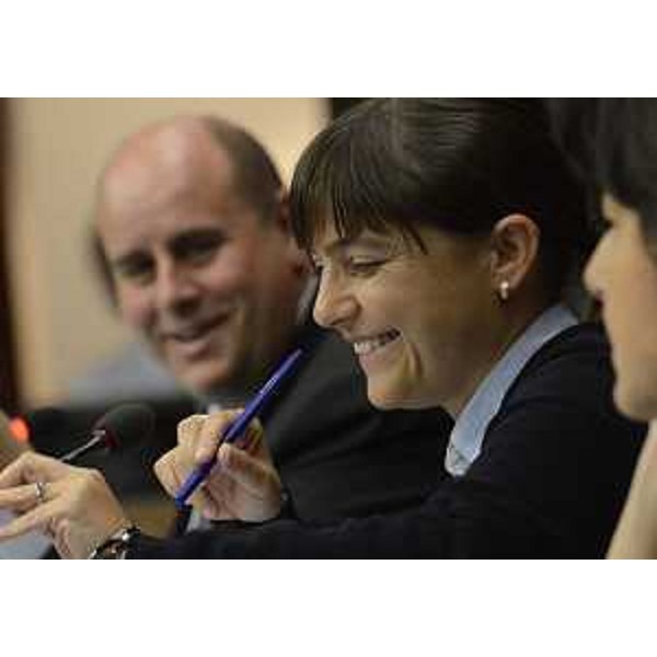 Debora Serracchiani (Presidente Friuli Venezia Giulia) nell'Aula del Consiglio regionale. (Trieste 30/09/13)