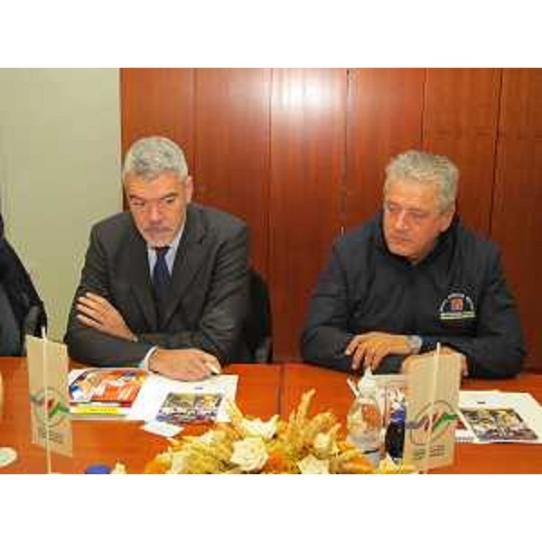 Paolo Panontin e Guglielmo Berlasso (Assessore e direttore Protezione civile FVG). [Velenje (SLO) 05/10/13]