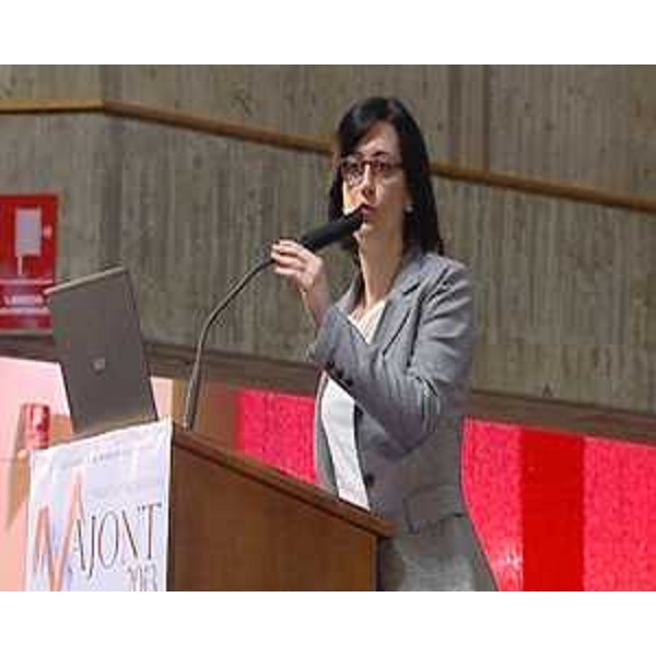 Sara Vito (Assessore regionale Ambiente) interviene alla conferenza "Vajont 2013, discussione ed analisi a 50 anni dalla grande frana". (Longarone 06/10/13)