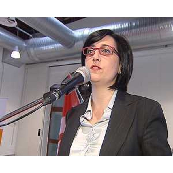 Sara Vito (Assessore regionale Ambiente ed Energia) alla consegna delle imbarcazioni San Giusto, Ocean1, Ocean2 e Ocean3 (di OceanTeam e Labromare) alla SIOT-Società Italiana Oleodotto Transalpino. (Trieste 10/10/13)