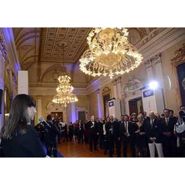 Debora Serracchiani (Presidente Friuli Venezia Giulia) interviene alla serata di presentazione di Esimit Europa 2, imbarcazione vincitrice delle ultime tre edizioni della Coppa d'Autunno "Barcolana". (Trieste 12/10/13)