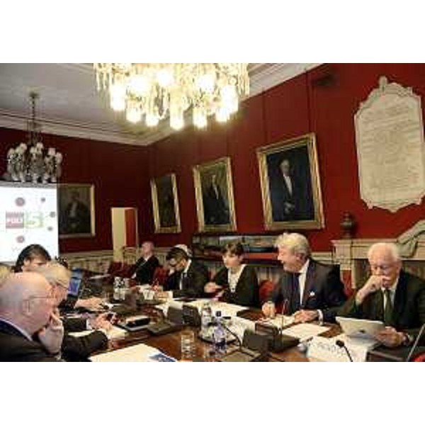 Carlo Fortuna (Capo Unità Trasporti InCE-Iniziativa Centro Europea - Corridoio V in Italia), Debora Serracchiani (Presidente Friuli Venezia Giulia), Antonio Paoletti (Presidente CCIAA Trieste) e Paolo Costa (Presidente Autorità portuale Venezia) al convegno "Corridoi Adriatico Baltico e Mediterraneo: una sinergia necessaria". (Trieste 15/10/13)
