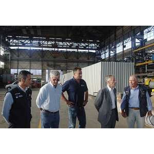 Riccardo Illy (Presidente Regione Friuli Venezia Giulia) ritratto in occasione della visita la nuovo Arsenale Cartubi. (Trieste 17/05/07)