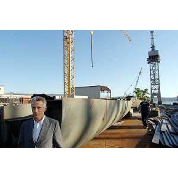Riccardo Illy (Presidente Regione Friuli Venezia Giulia) ritratto in occasione della visita la nuovo Arsenale Cartubi. (Trieste 17/05/07)