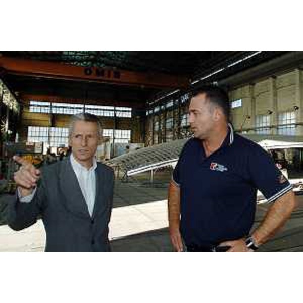 Riccardo Illy (Presidente Regione Friuli Venezia Giulia) ritratto in occasione della visita la nuovo Arsenale Cartubi. (Trieste 17/05/07)