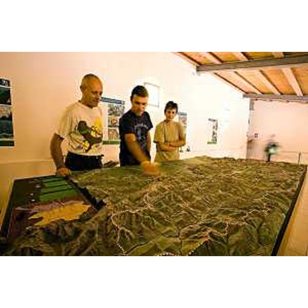 Plastico per non vedenti al Centro informativo di Pian dei Ciclamini a Lusevera, nel Parco naturale regionale delle Prealpi Giulie. Foto CFR-Corpo Forestale Regionale