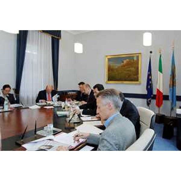 Riccardo Illy (Presidente Regione Friuli Venezia Giulia) ritratto in occasione della Seduta della Giunta Regionale tenutasi a Trieste il 18/05/2007. (Trieste 18/05/07)