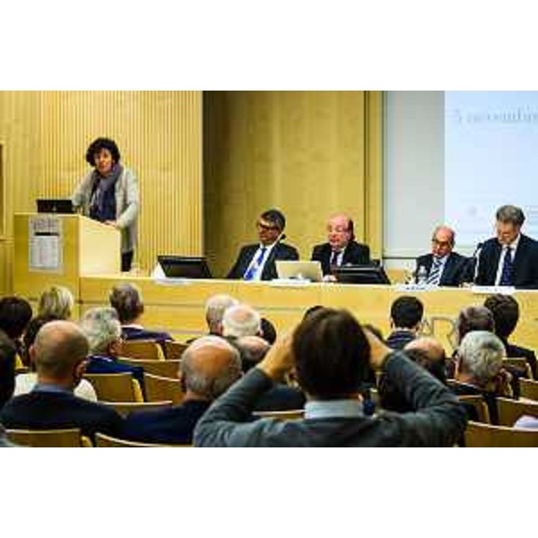 Loredana Panariti (Assessore regionale Ricerca) interviene alla dodicesima Conferenza annuale del Coordinamento regionale degli Enti di Ricerca "Realtà e prospettive di sviluppo territoriale e internazionale del sistema scientifico FVG in vista di Horizon 2020", all'AREA Science Park di Padriciano. (Trieste 05/11/13)