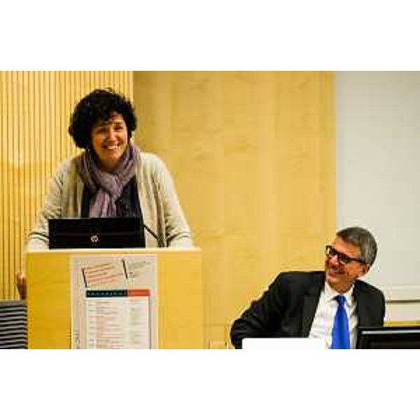 Loredana Panariti (Assessore regionale Ricerca) interviene alla dodicesima Conferenza annuale del Coordinamento regionale degli Enti di Ricerca "Realtà e prospettive di sviluppo territoriale e internazionale del sistema scientifico FVG in vista di Horizon 2020", all'AREA Science Park di Padriciano. (Trieste 05/11/13)