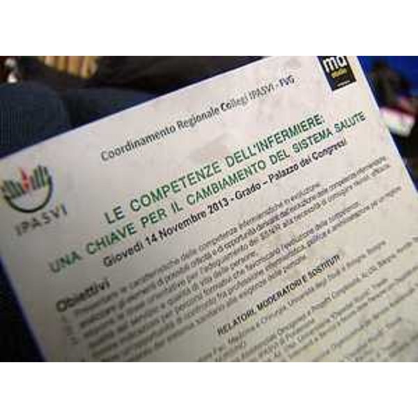 Convegno regionale del Coordinamento IPASVI FVG "Le competenze dell'infermiere: una chiave per il cambiamento del sistema salute" al Palazzo dei Congressi. (Grado 14/11/13)