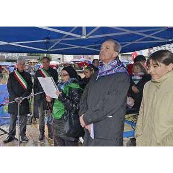 Debora Serracchiani (Presidente Friuli Venezia Giulia) alla manifestazione indetta in occasione dello sciopero generale. (Pordenone 15/11/13)