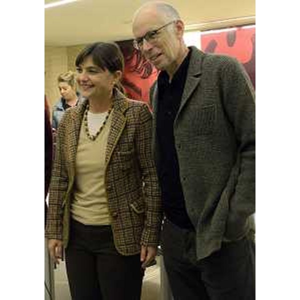 Presentazione del film "Il ragazzo invisibile" al Magazzino delle Idee: Debora Serracchiani (Presidente Friuli Venezia Giulia) e Gabriele Salvatores (Regista). (Trieste 20/11/13)