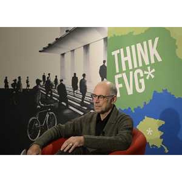 Gabriele Salvatores (Regista) alla presentazione del film "Il ragazzo invisibile" al Magazzino delle Idee. (Trieste 20/11/13)