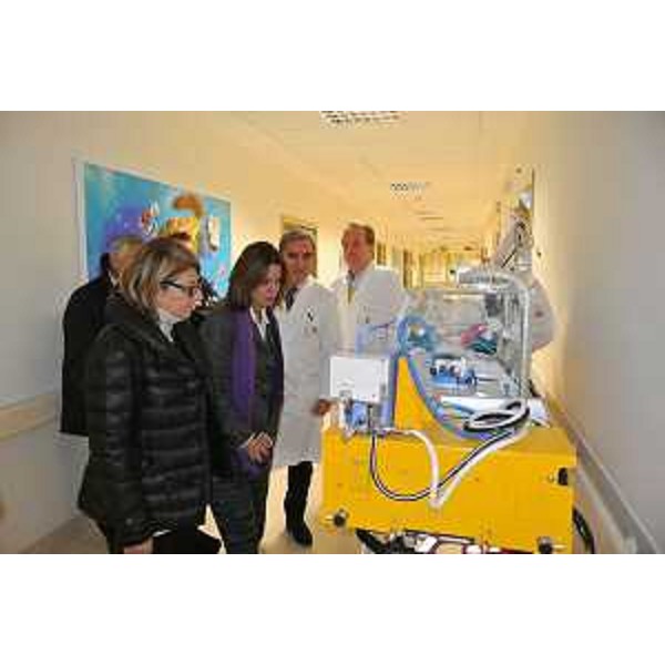 Maria Sandra Telesca (Assessore regionale Salute) e Beatrice Lorenzin (Ministro Salute) visitano l'IRCCS Burlo Garofolo - Trieste 25/11/2013