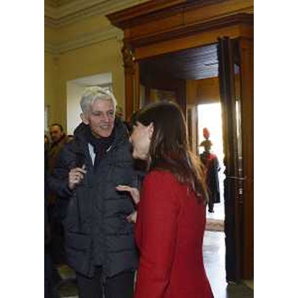 Massimo Bray (Ministro Beni e Attività culturali e Turismo) e Debora Serracchiani (Presidente Friuli Venezia Giulia) nella sede della Regione FVG in occasione del Vertice bilaterale Italia-Russia - Trieste 26/11/2013