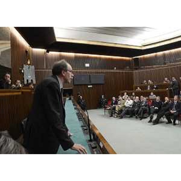 Gianni Torrenti (Assessore regionale Cultura) interviene all'Assemblea degli eletti di lingua slovena nei Consigli degli Enti locali delle province di Trieste, Gorizia e Udine, in Consiglio regionale - Trieste 03/12/2013