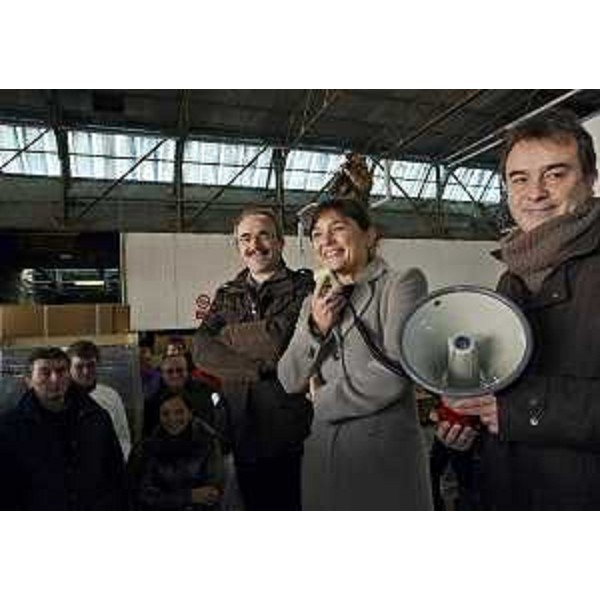 Debora Serracchiani (Presidente Friuli Venezia Giulia) incontra i lavoratori dello stabilimento dell'Ideal Standard - Orcenico di Zoppola (PN) 04/12/2013