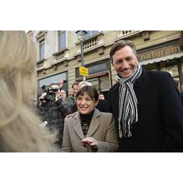 Debora Serracchiani (Presidente Friuli Venezia Giulia) e Borut Pahor (Presidente Repubblica di Slovenia) - Gorizia 06/12/2013