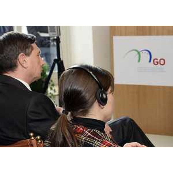 Borut Pahor (Presidente Repubblica di Slovenia) e Debora Serracchiani (Presidente Friuli Venezia Giulia) alla seduta solenne del GECT-Gruppo Europeo di Cooperazione Territoriale italo-sloveno "GO" - Gorizia 06/12/2013