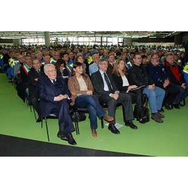 Giuseppe Zamberletti ("padre" Protezione civile italiana), Debora Serracchiani (Presidente Friuli Venezia Giulia) e Peter Kaiser (Governatore Land Carinzia) alla XVI Giornata del Volontario di Protezione civile - Udine 07/12/2013