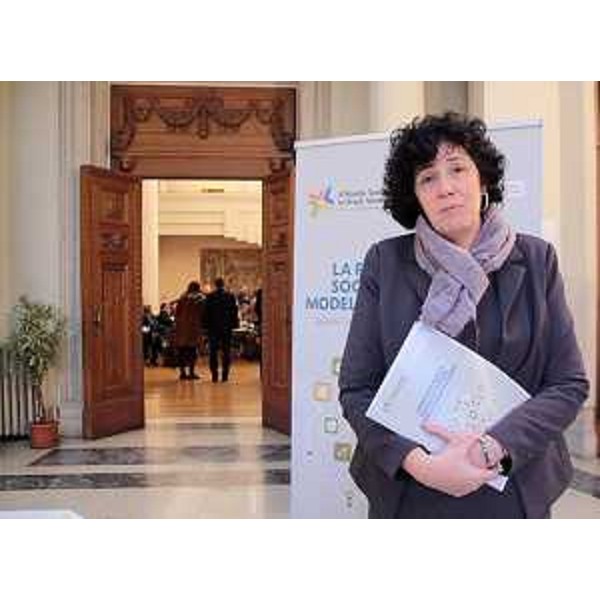 Loredana Panariti (Assessore regionale Lavoro e Formazione) al convegno "La RSI-Responsabilità Sociale d'Impresa, modello per lo sviluppo. Quando i valori diventano una guida per uscire dalla crisi" - Udine 17/12/2013