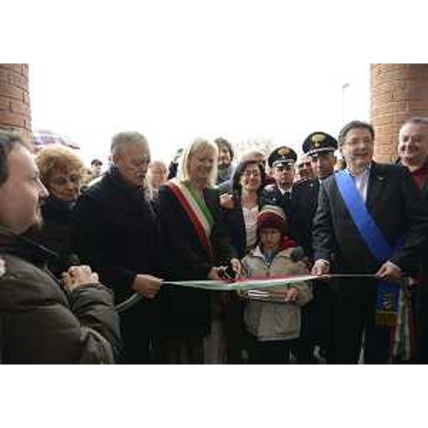 Silvia Altran (Sindaco Monfalcone), Sara Vito (Assessore regionale Ambiente ed Energia) ed Enrico Gherghetta (Presidente Provincia Gorizia) all'inaugurazione del complesso delle Terme Romane - Monfalcone 21/12/2013