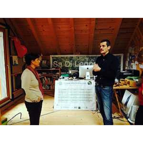 Debora Serracchiani (Presidente Friuli Venezia Giulia) e Samuele Giacometti (Titolare "Sa Di Legno") - Prato Carnico 30/12/2013