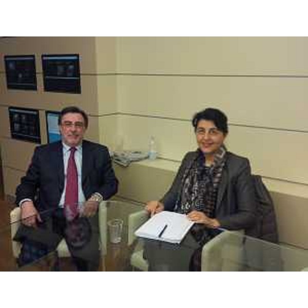 Gli assessori regionali alle Infrastrutture e alla Mobilità Renato Chisso (Veneto) e Mariagrazia Santoro (Friuli Venezia Giulia) - Mestre 07/01/2014