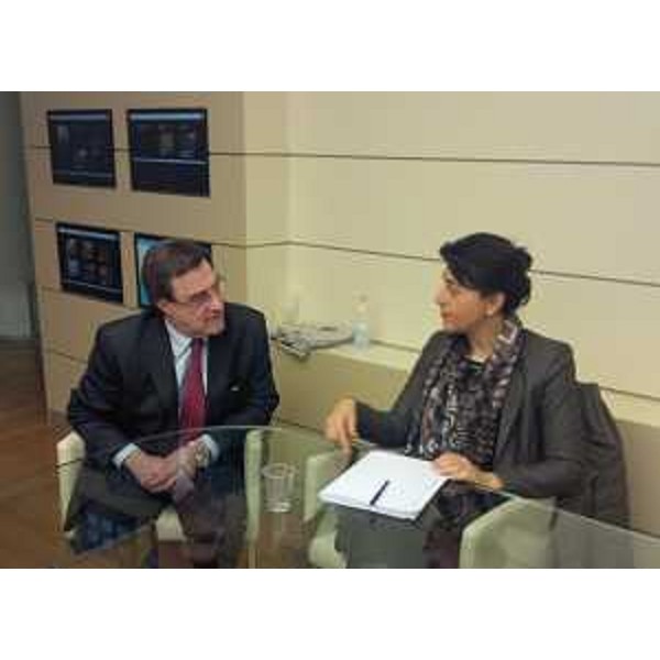 Gli assessori regionali alle Infrastrutture e alla Mobilità Renato Chisso (Veneto) e Mariagrazia Santoro (Friuli Venezia Giulia) - Mestre 07/01/2014