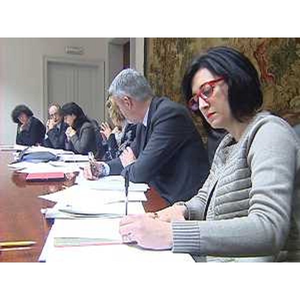 Sara Vito (Assessore regionale Ambiente ed Energia) durante la riunione della Giunta regionale - Trieste 10/01/2014