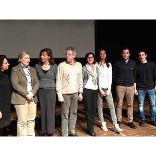Sara Vito (Assessore regionale Ambiente) all'assemblea d'Istituto dell'ITE Einaudi e dell'IPSSC Mattei (ISIS Malignani 2000) "Dal Vajont alla tutela del paesaggio", al Teatro Gustavo Modena - Palmanova 11/01/2014