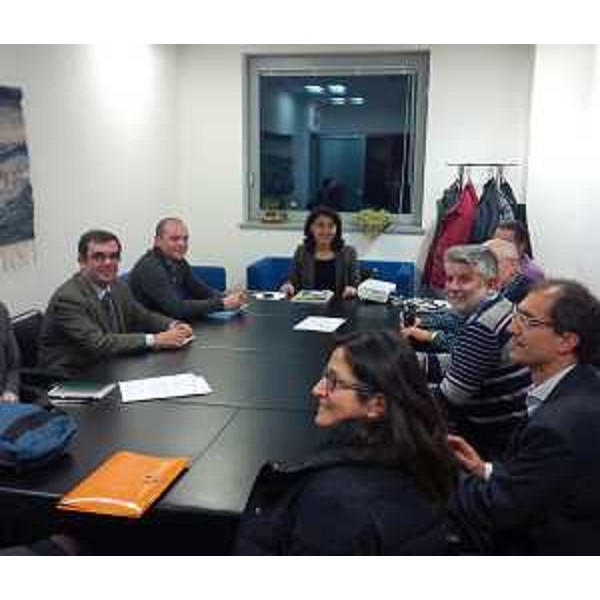 Mariagrazia Santoro (Assessore regionale Infrastrutture e Mobilità) con rappresentanti di associazioni aderenti FIAB e ambientaliste - Udine 13/01/2014
