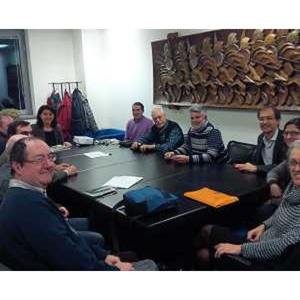Mariagrazia Santoro (Assessore regionale Infrastrutture e Mobilità) con rappresentanti di associazioni aderenti FIAB e ambientaliste - Udine 13/01/2014