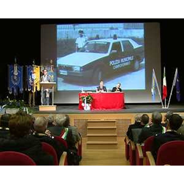 Paolo Panontin (Assessore regionale Funzione pubblica) alle celebrazioni per la V Giornata regionale della Polizia locale e del suo patrono San Sebastiano - Azzano X 20/01/2014
