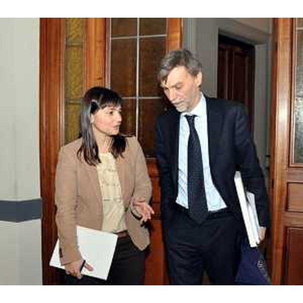 Debora Serracchiani (Presidente Friuli Venezia Giulia) con Graziano Delrio (Ministro Affari regionale e Autonomie) – Roma 23/01/2014