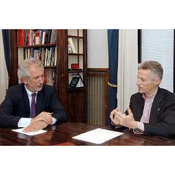 Gianfranco Pizzolitto (Presidente ANCI regionale) e Riccardo Illy (Presidente Regione Friuli Venezia Giulia). (Trieste 06/06/07)