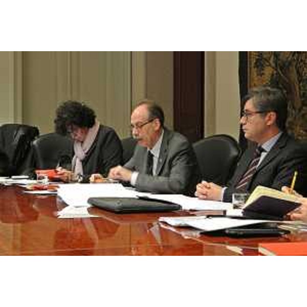 Gli assessori regionali Loredana Panariti (Lavoro), Gianni Torrenti (Cultura) e Francesco Peroni (Finanze, Patrimonio, Coordinamento e Programmazione Politiche economiche e comunitarie) - Trieste 24/01/2014