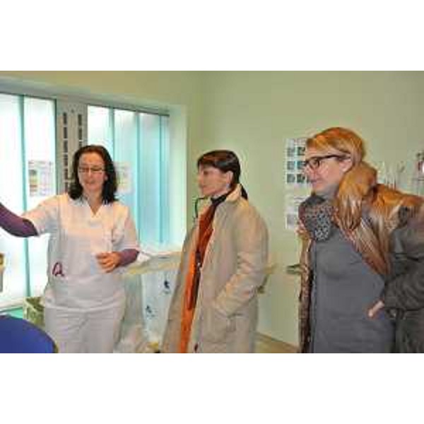 Debora Serracchiani (Presidente Friuli Venezia Giulia) e Maria Sandra Telesca (Assessore regionale Salute) in visita all’ospedale di Cattinara – Trieste, 28/01/82014