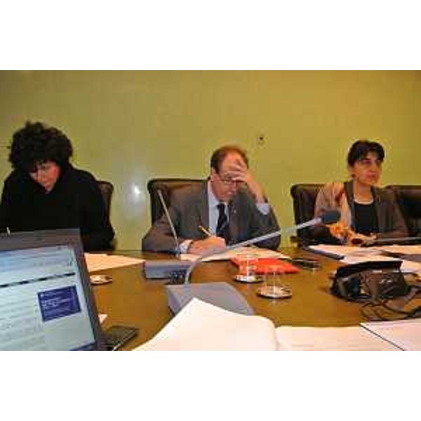 Gli asessori Loredana Panariti (Lavoro), Gianni Torrenti (Cultura) e Mariagrazia Santoro (Infrastrutture) - Trieste 31/01/2014