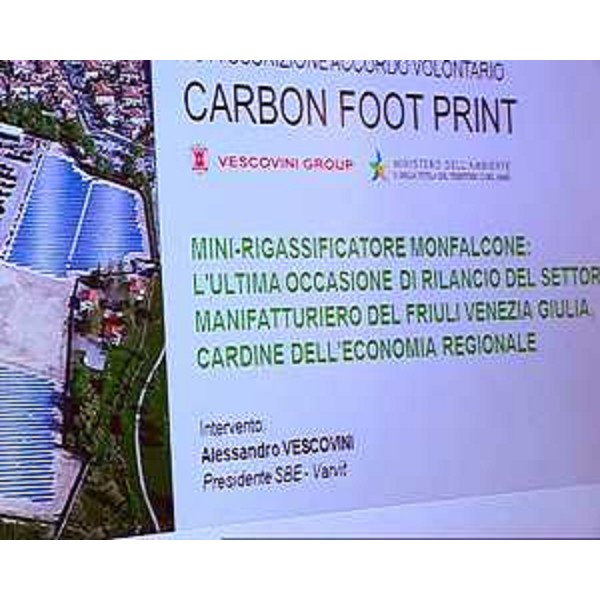 Il manifesto dell’iniziativa “Carbon Foot Print” – Monfalcone 31/01/2014