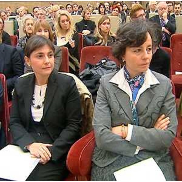 Debora Serracchiani (Presidente Friuli Venezia Giulia) e Maria Chiara Carrozza (ministro Istruzione Università e Ricerca) all’inaugurazione dell’anno accademico del’Università di Trieste – Trieste 03/02/2014