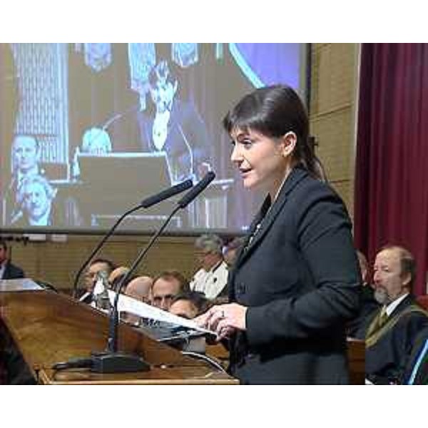Debora Serracchiani (Presidente Friuli Venezia Giulia) interviene all’inaugurazione dell’anno accademico dell’Università di Trieste – Trieste 03/02/2014