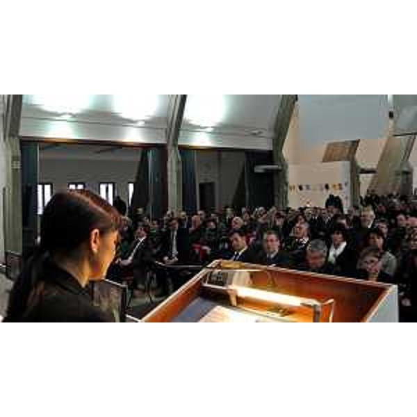 Debora Serracchiani (Presidente Friuli Venezia Giulia) durante il suo intervento all’inaugurazione del 36° anno accademico dell’Università di Udine – Udine 03/02/2014
