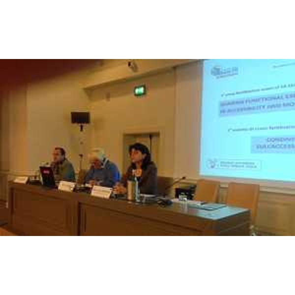 Mariagrazia Santoro (Assessore regionale Mobilità) con Silvia Acerbi (presidente Informest) e Mauro Zinnanti (direttore Servizio regionale Mobilità) – Trieste 04/02/2014