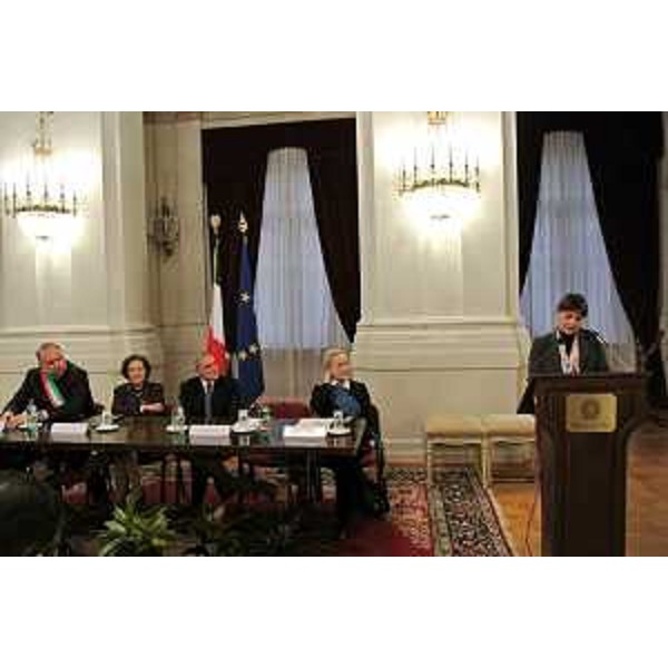 Debora Serracchiani (Presidente Friuli Venezia Giulia) interviene alla cerimonia al Palazzo del Governo, nel Giorno del Ricordo – Trieste 10/02/2014