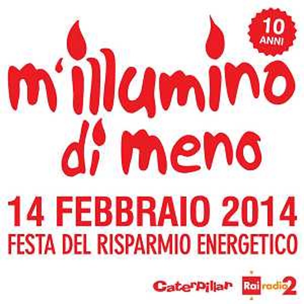 Logo di "M'illumino di meno", edizione 2014