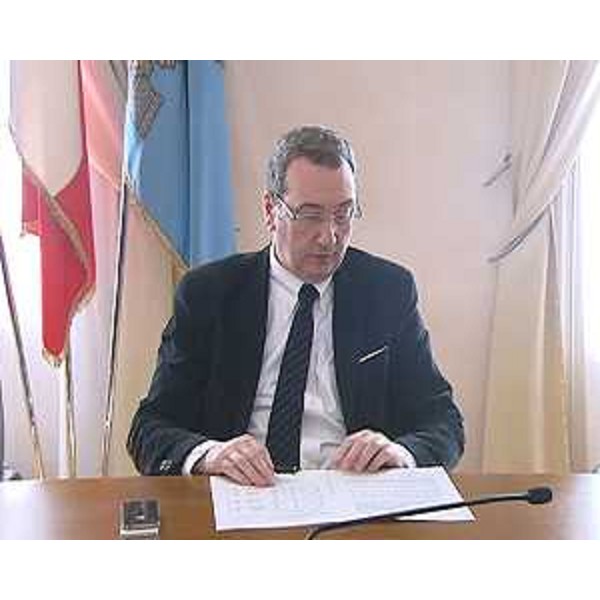 Sergio Bolzonello (Vicepresidente FVG e assessore regionale Attività produttive) alla conferenza stampa sull'attività del FRIE-Fondo di Rotazione per le Iniziative Economiche nel 2013 - Trieste 14/02/2014